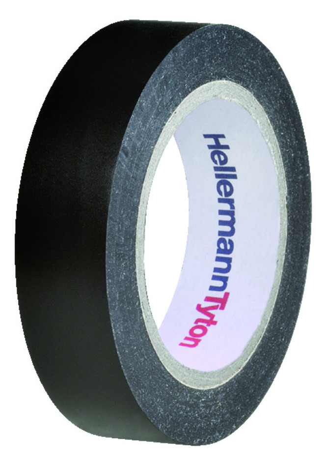 100m HellermannTyton 710-00104 Isolierband HelaTape Flex 15 BK HTAPE-FLEX15-15x10-PVC-BK (10)