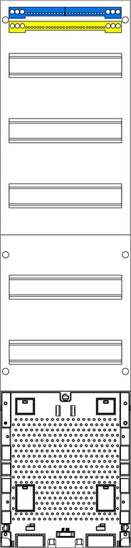 1St. F-Tronic V17APZO Verteilerfeld 1-feldrig, 5r, H=1050mm, APZ ohne APL-Set, V17APZO 7120141