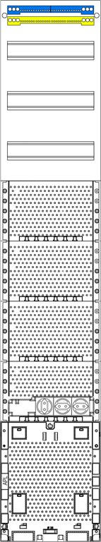 1St. F-Tronic VK9APZ Kombinationsfeld 1-feldrig, H=1350mm, Vert. 1r, APZ, Komm., VK9APZ 7120322