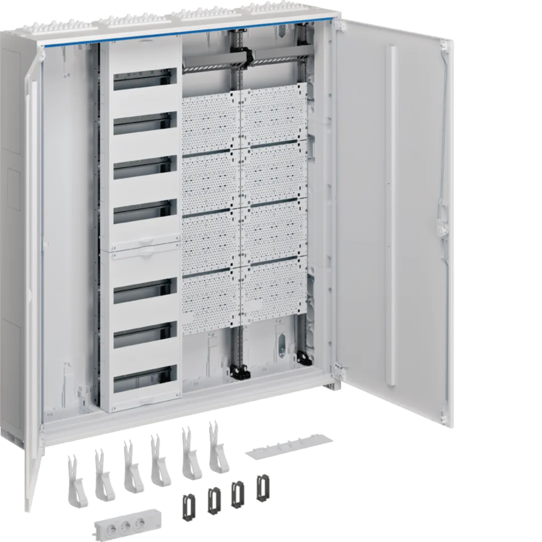 1St. Hager ZB34NW Systemschrank Multimedia universZ 1100x1050x205mm