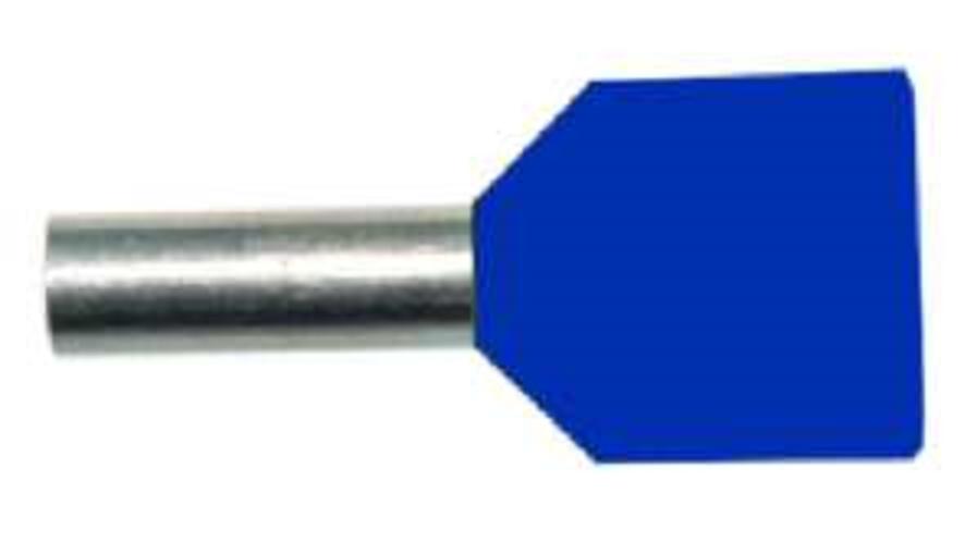 100St. Protec.class PAEH 250D/10 Aderendhülsen doppelt 2 x 2,5 mm blau