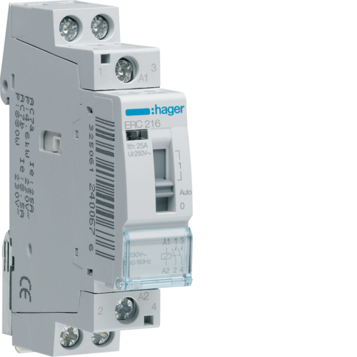 1St. Hager ERC216 Installationsrelais 16A 2S 230V