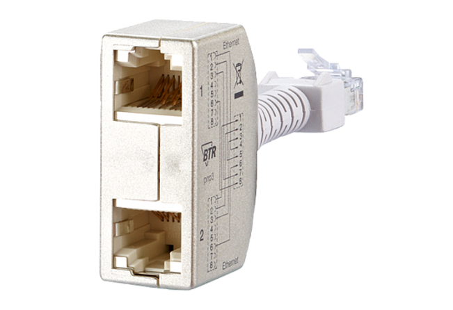 1St. BTR 130548-03-E Cable sharing Adapter-Set pnp3Buchsenbeleg 1,2,3,6