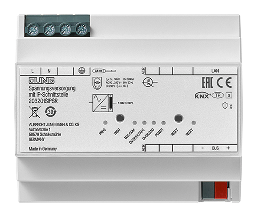 1St. Jung 203201SIPSR KNX Spannungsversorgung mit IP-Schnittstelle 20320 1S IPS R