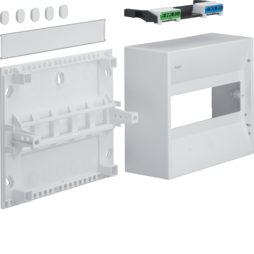 1St. Hager GD110N Miniverteiler gamma 10 Modul IP30 1xPE 1xN