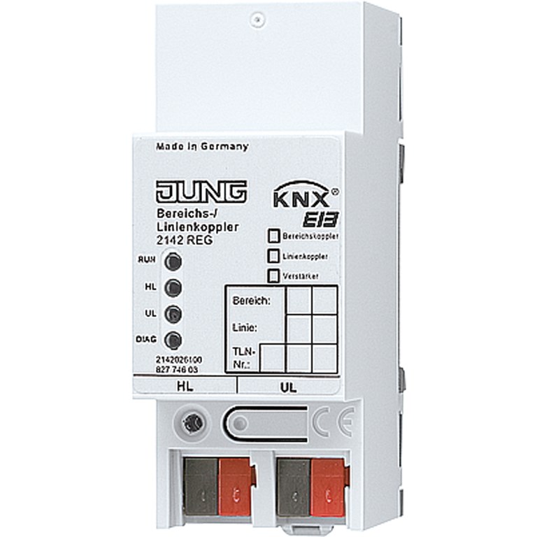 1St. Jung 2142REG KNX Bereichs-/Linienkoppler 2142 REG