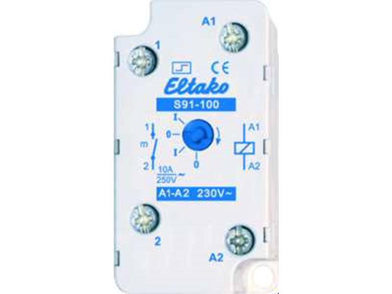 1St. Eltako S91-100-230V Stromstoßschalter 230V. 1 Schließer 10A/250V AC 91100030