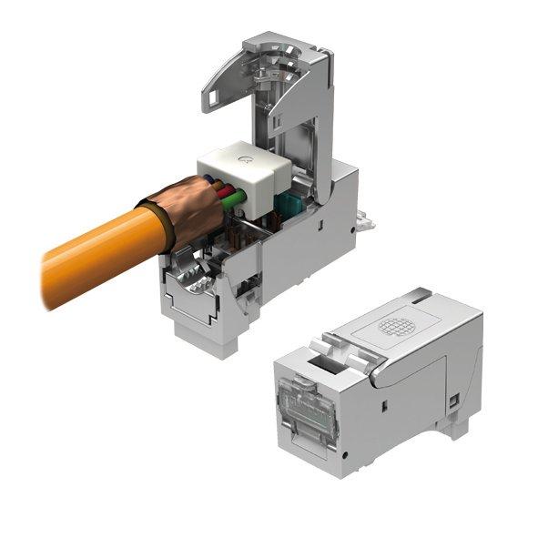 1St. Easylan CKFAK001 fixLink SL RJ45 Keystone Kat.6A ISO/IEC geschirmt AWG24-22