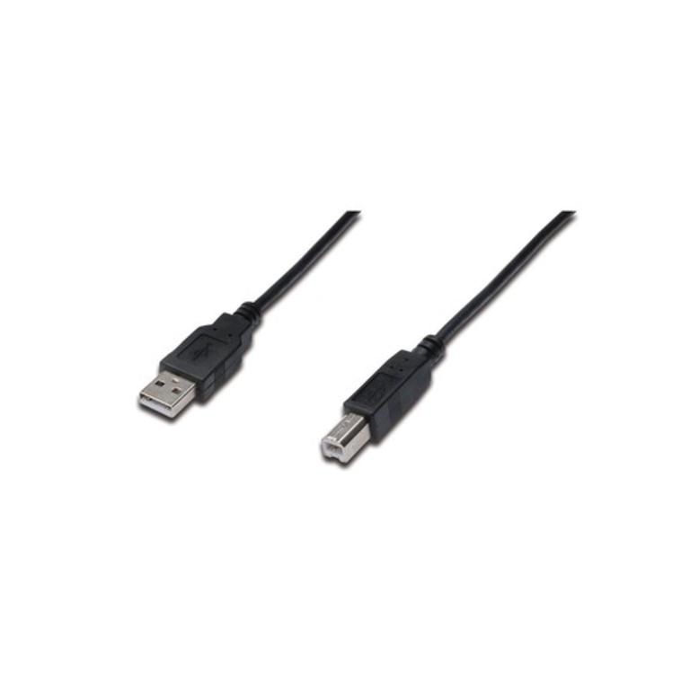 1,8m Digitus AK-300105-018-S USB 2.0 Anschlusskabel Typ A - B