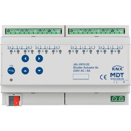 1St. MDT JAL-0810.02 Jalousieaktor 8-fach für Motoren 230VAC bis 600W 8TE