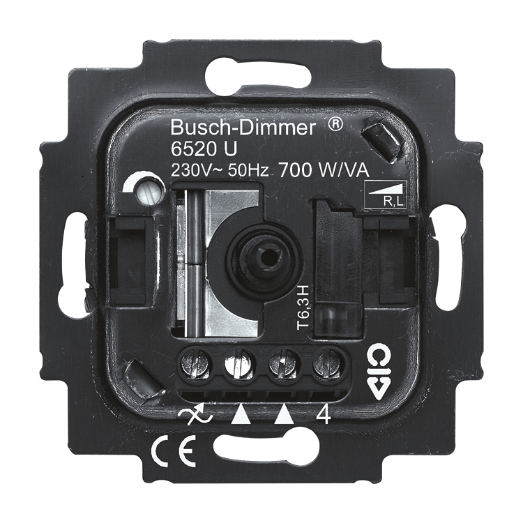 1St. Busch-Jaeger 6520 U Busch-Drehdimmer, UP, RL, 200-700 W 