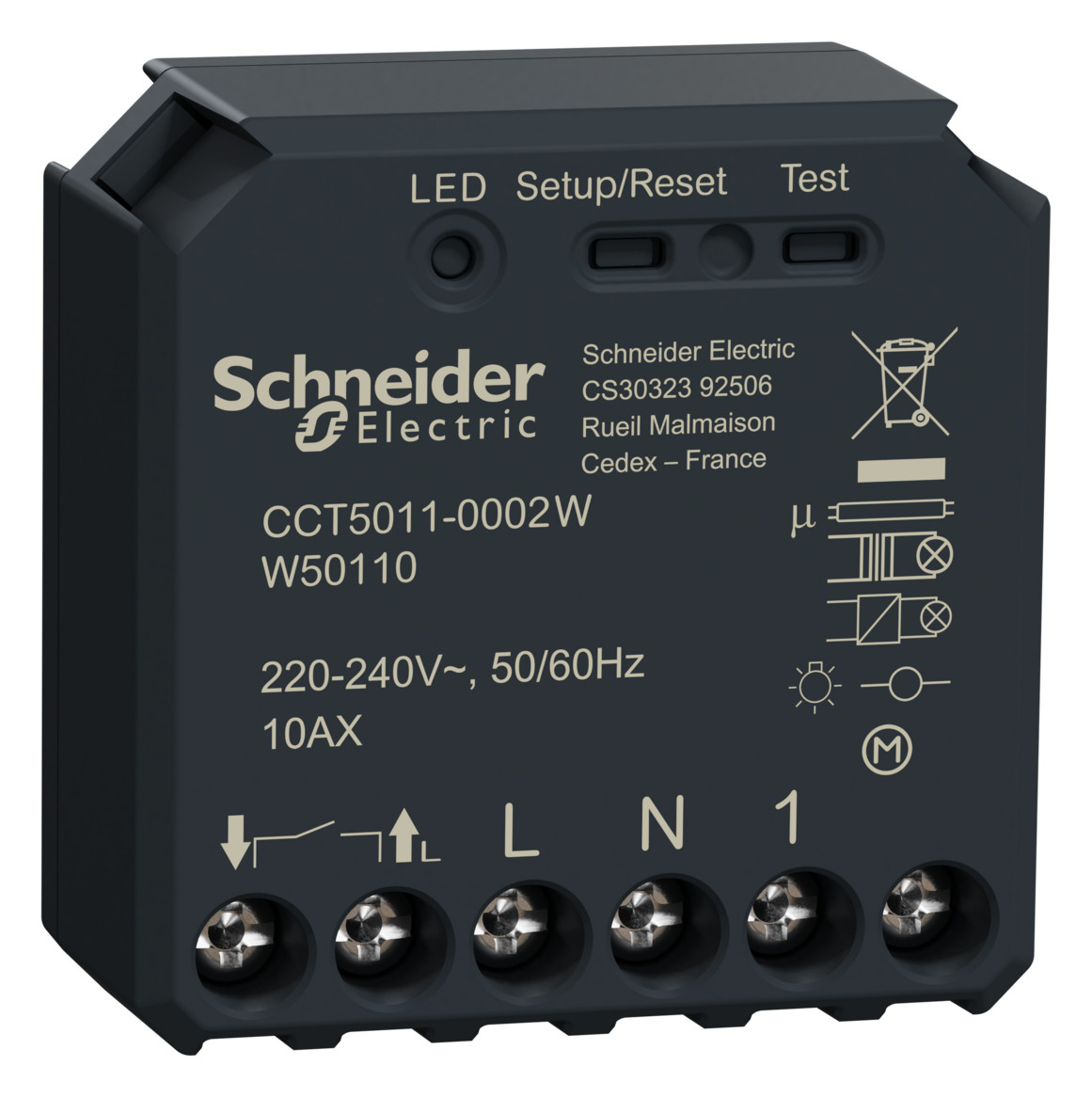 1St. Schneider Electric CCT5011-0002W Wiser Schaltaktor 1fach UP