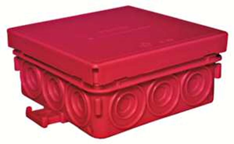 10St. Protec.class PFRAD 8585 Feuchtraum-Abzweigdose 85x85mm ROT leer