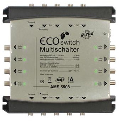 1St. Astro AMS5508ECO Profi-Multischalter Kaskadenbasisgerät 360582 AMS5508ECOSWITC