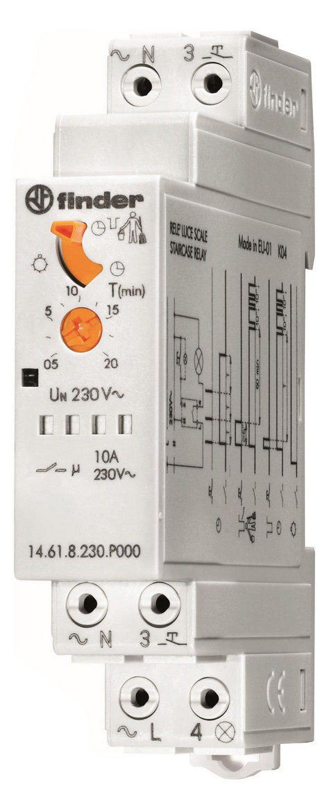 1St. Finder 14618230P000 Treppenhaus-Lichtautomat mit Push-In-Kle 14.61.8.230.P000