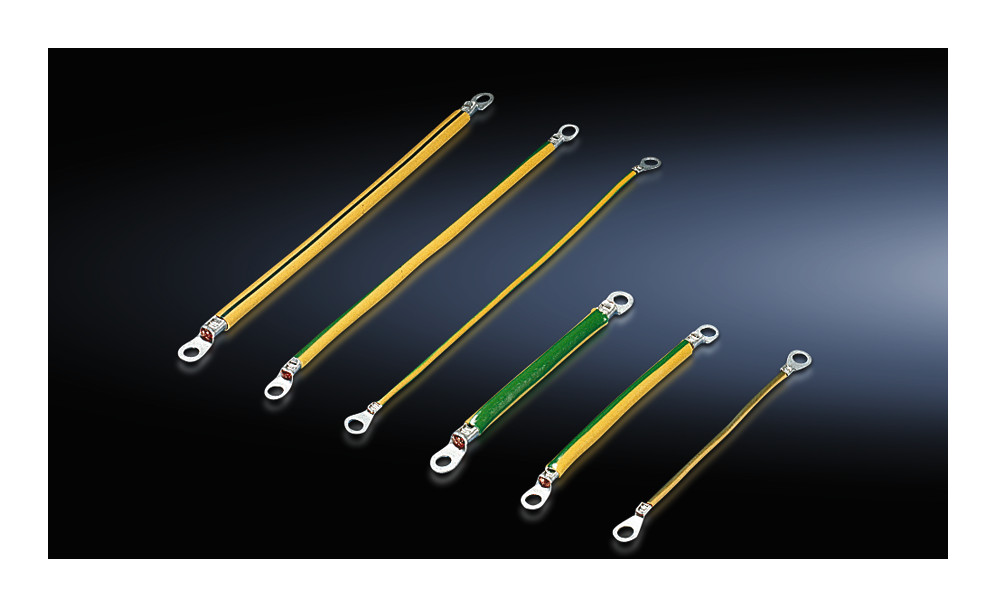 1St. Rittal SZ 2565.000 Erdungsbänder M8-M8, Querschnitt 16mm², Länge 170 mm, Preis per VPE, V 2565000