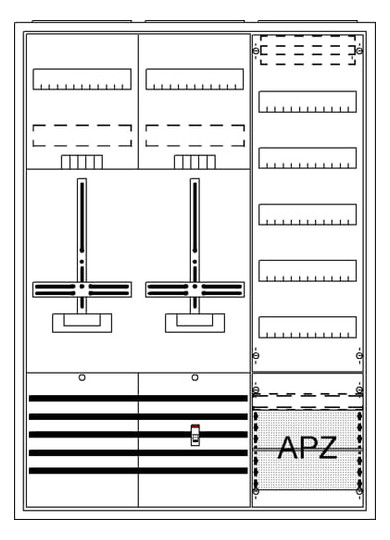 1St. STRIEBEL DA37GG DA37GG Komplettschrank, AP Dreipunkt, A3