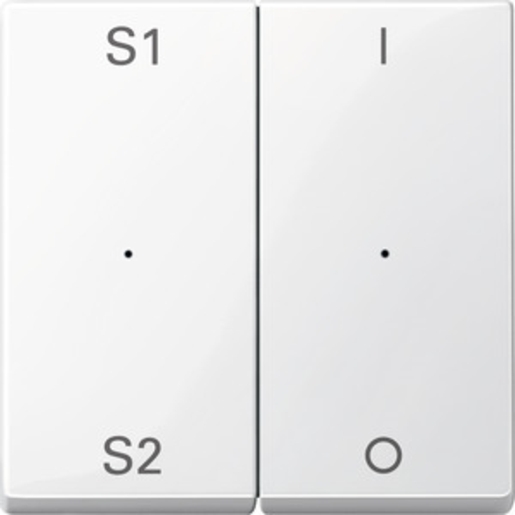 1St. Merten MEG5228-0319 Wippen für Taster-Modul 2fach (Szene1/2 1/0) polarweiß glänzend System M MEG52280319 * PlusLink