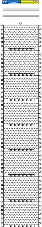 1St. F-Tronic K19 Kommunikationsfeld 1-feldrig, H=1350mm, 1 Hutsch., K19 7120320