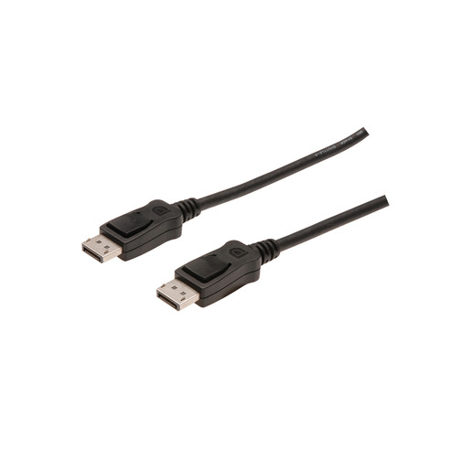 3m Assmann AK-340100-030-S DisplayPort Anschlusskabel, DP St/St, 3.0m, m/Verriegelung, Ultra HD 4K, UL, sw