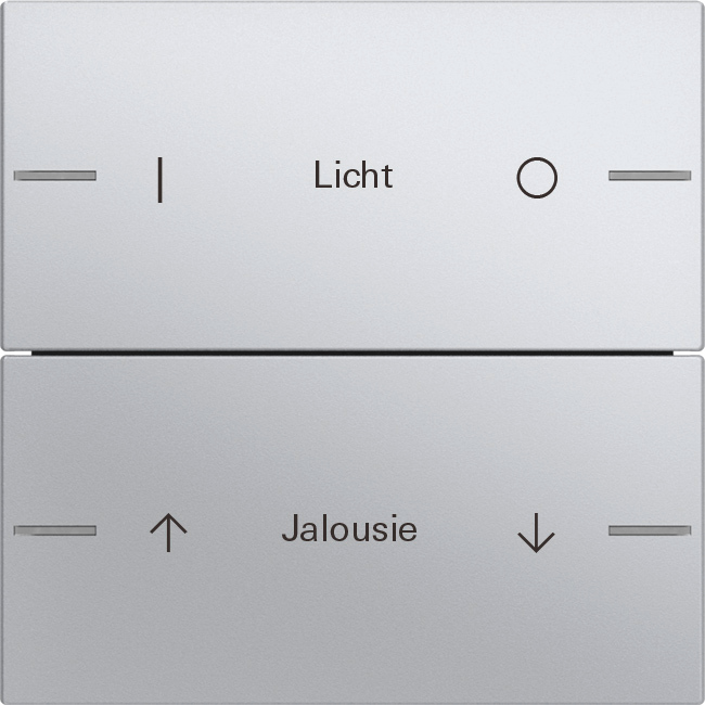 1St. Gira 576226 Wippenset 2fach individuell für Tastsensor 4, Aluminium