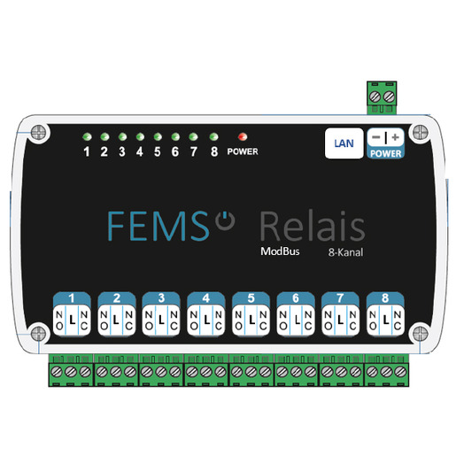 1St. Fenecon FEM010, FEMS Relais 8-Kanal TCP