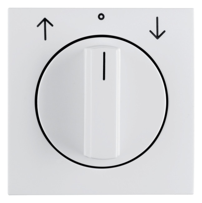 1St. Berker 1080898900 Zentralstück mit Drehknopf für Jalousie-Drehschalter S.1/B.x polarweiß glänzend