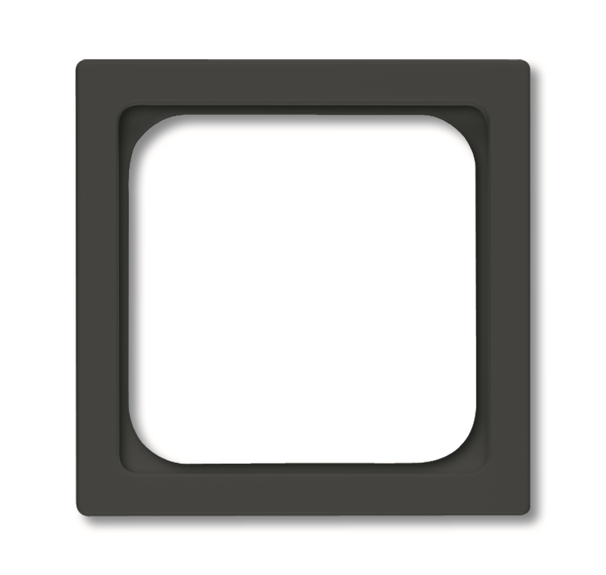 1St. Busch-Jaeger 1746/10-885 Zentralscheibe, 50 x 50 mm carat schwarz matt