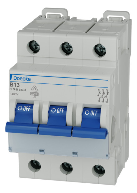 1St. Doepke DLS 6I B13-3 10KA Leitungsschutzschalter DLS 6i 3-pol. 13A
