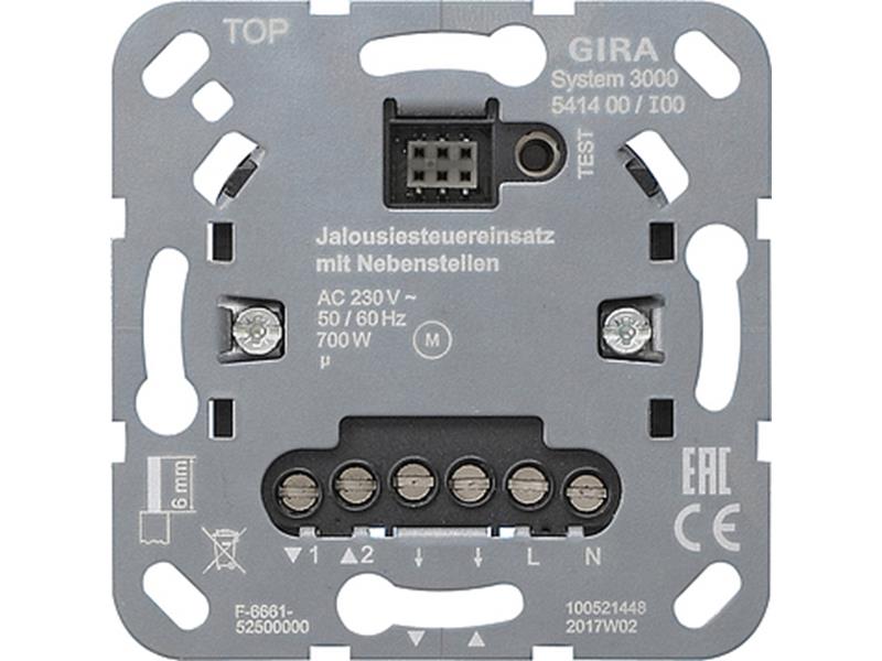 1St. Gira 541400 S3000 Jalousiesteuereinsatz mit Nebenstelleneingang