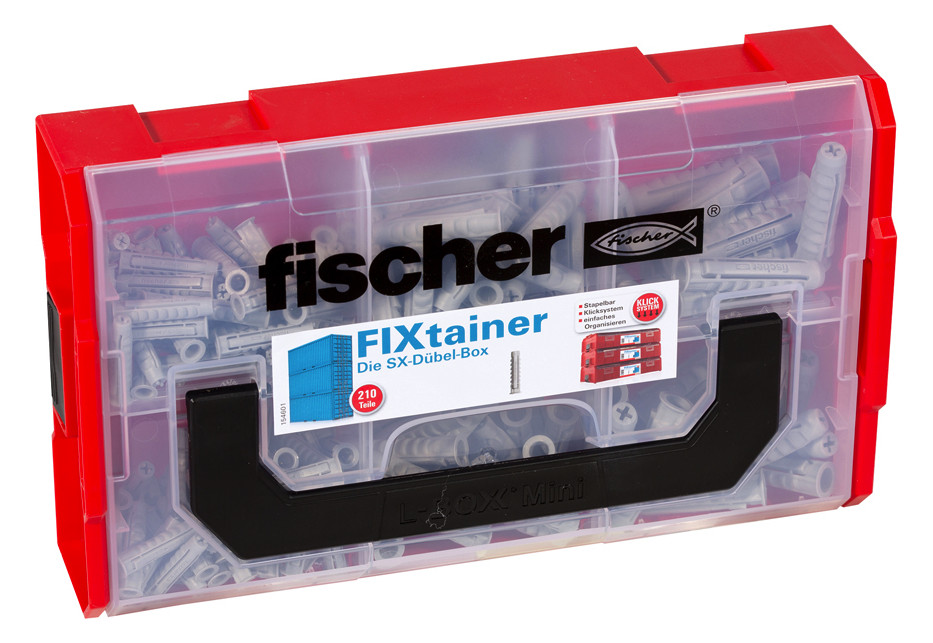 1St. Fischer 532892 FIXtainer - SX-Dübel-Box FIXtainer - SX-Dübel-Box