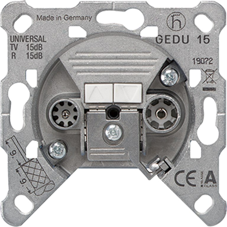 1St. Jung GEDU 15 Antennendose Universal-Super-Breitband GEDU15