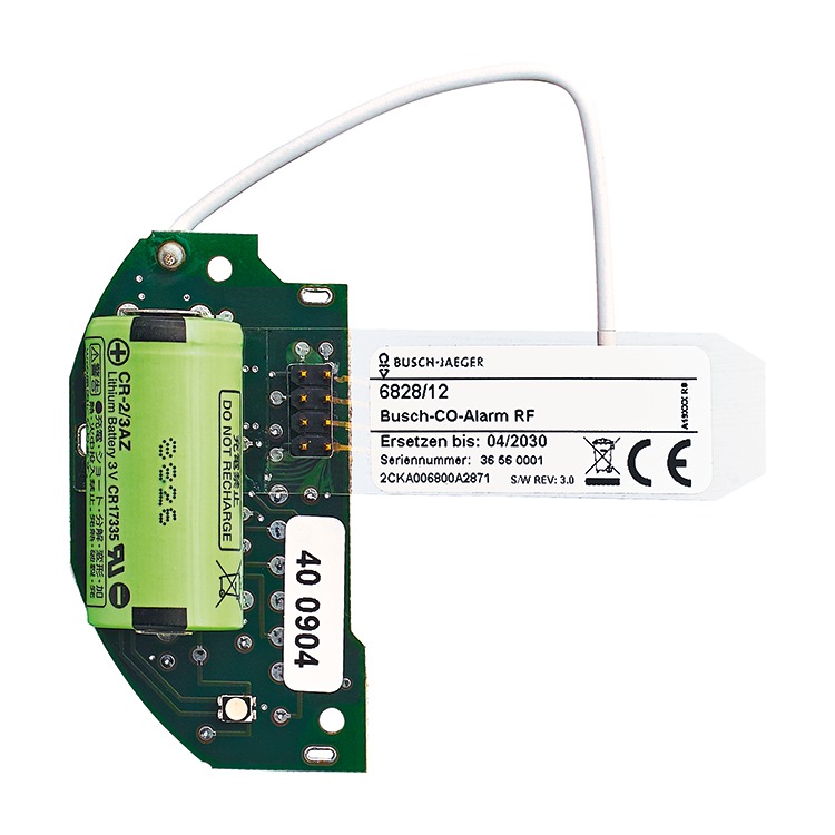 1St. Busch-Jaeger 6828/12 Busch-CO Alarm Funkmodul RF Rauchwarnmelder/Wärmemelder/CO-Melder