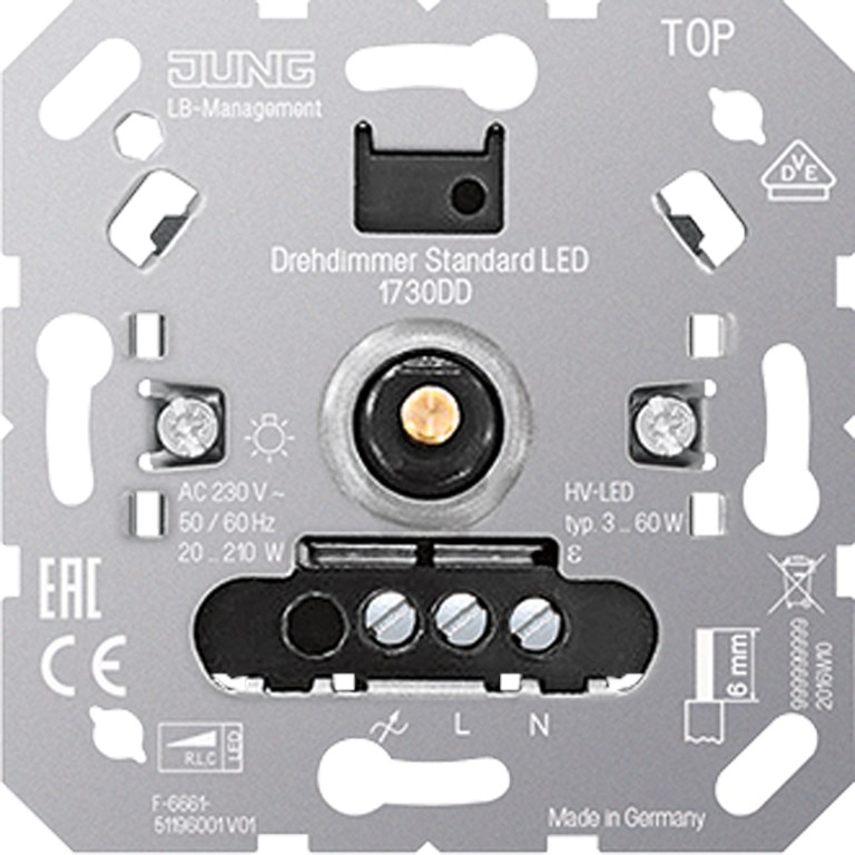 1St. Jung 1730 DD Drehdimmer Standard LED 1730DD