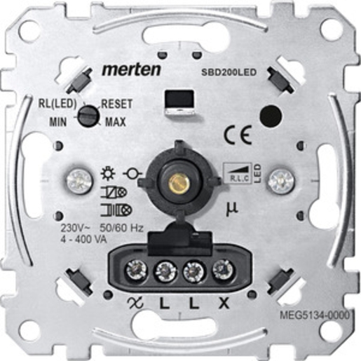 1St. Merten MEG5134-0000 Universal-Drehdimmer-Einsatz für LED-Lampen