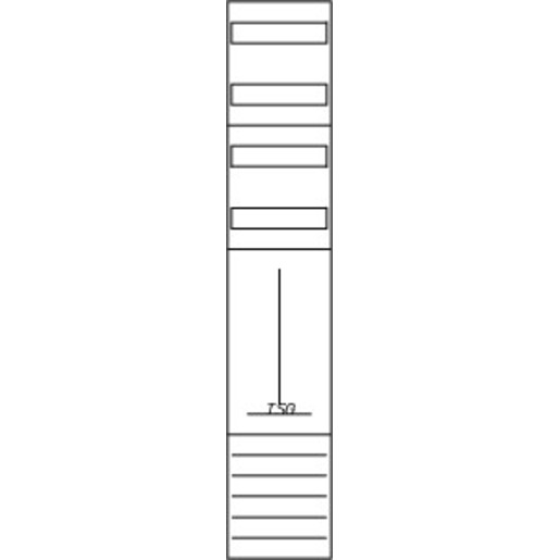 1St. Eaton 229180 Zählerfeld, 1-feldrig, vorbereitet, Version O19A0672 ZSD-O19A0672