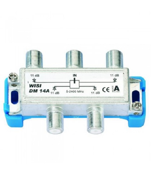 1St. Wisi DM14A Verteiler 4fach 5-2400MHz 11dB