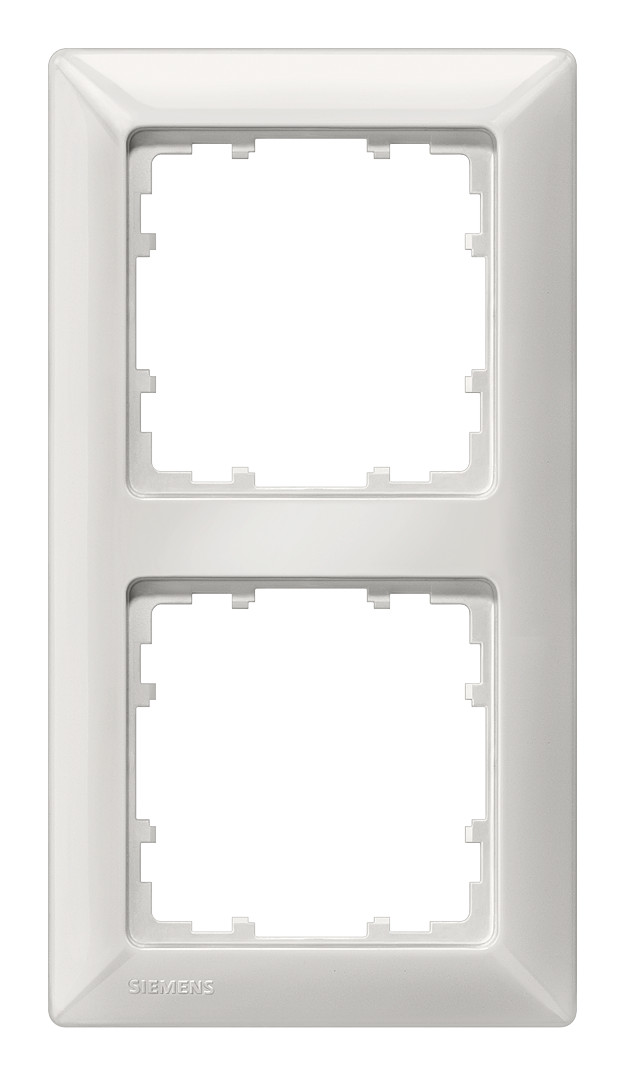 1St. Siemens 5TG25520 Delta Line, Rahmen 2-fach, titanweiss, 151 x 80 mm 5TG2552-0