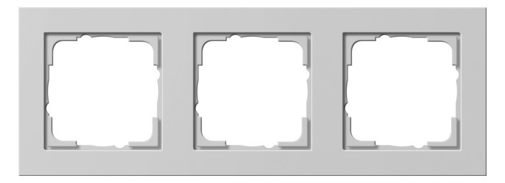 1St. Gira 021337 Abdeckrahmen 3f Gira E2 Grau matt