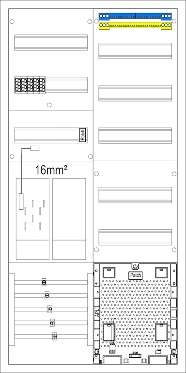 1St. F-Tronic EHZ54APZ-16 EHZ54APZ-16, 1 ZP, 16mm², 1 R, 1 VAPZ incl. APL-E-S, DS 7121860