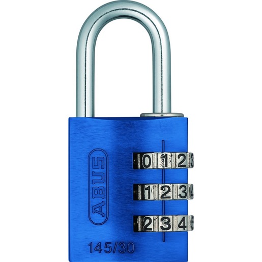 1St. Abus ABVS46614 145/30 blau mit EAN Alu. Zahlen-Kombinationsschloss