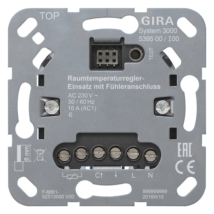 1St. Gira 539500 S3000 RTR-Eins. + Fühleranschluss Einsatz