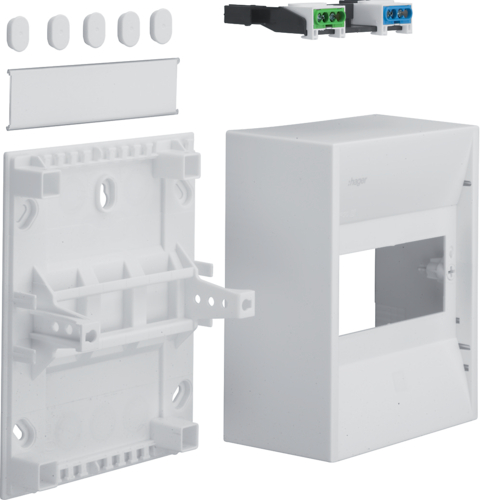 1St. Hager GD106N Miniverteiler gamma 6 Modul IP30 1xPE 1xN