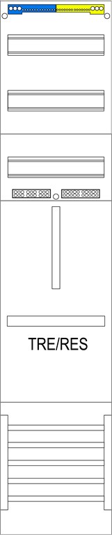 1St. F-Tronic VR5 Verteilerfeld 1-feldrig, 3r, H=1200mm, 1 Res. 3.HZ, VR5 7120205