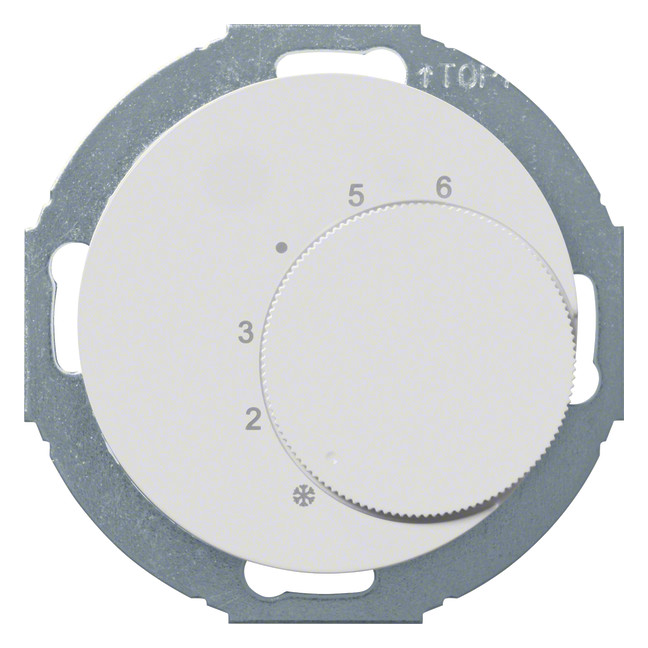 1St. Berker 20262079 Temperaturregler mit Wechsler und Serie R.classic polarweiß, glänzend