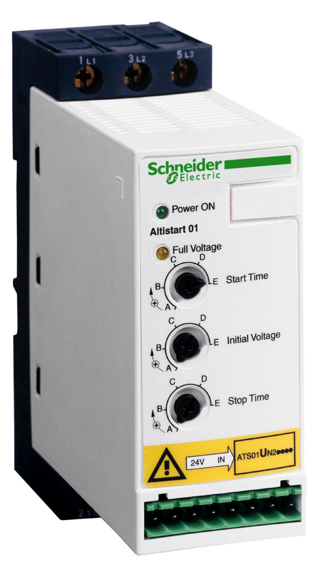 1St. Schneider Electric ATS01N212QN Sanftanlasser für Asynchronmotor, ATS01, 12A, 380-415V, 5,5 KW