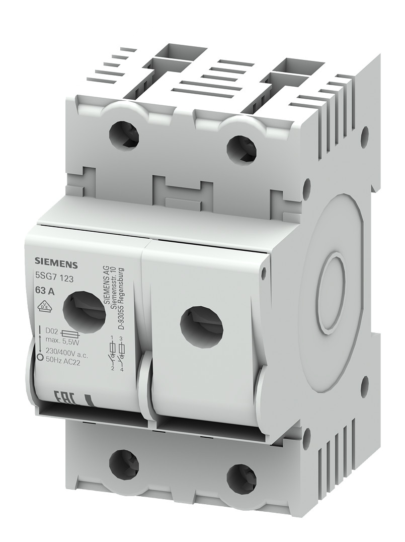 1St. Siemens 5SG7123 MINIZED, Lasttrennschalter mit Sicherung