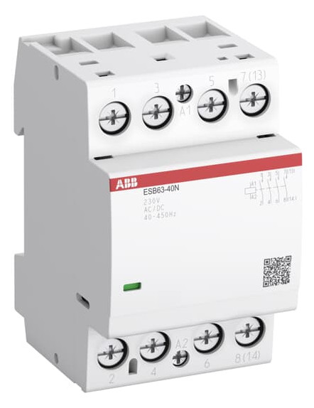 1St. ABB ESB63-40N-01 Installationsschütz 4S/0Ö, 24 V AC/DC 1SAE351111R0140