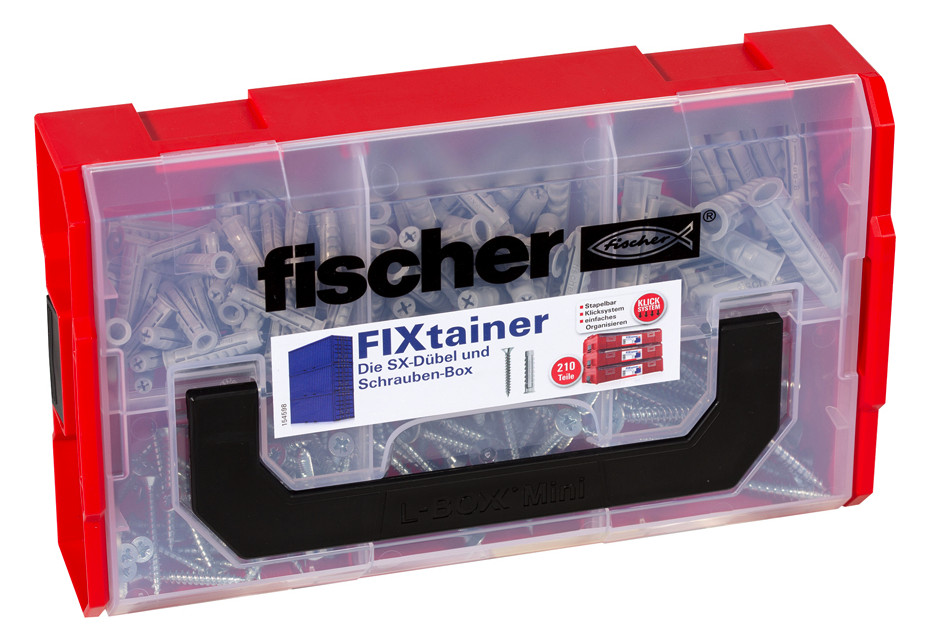 1St. Fischer 532891 FIXtainer - SX-Dübel u Schrauben-Box FIXtainer - SX-Dübel u Schrauben-Box