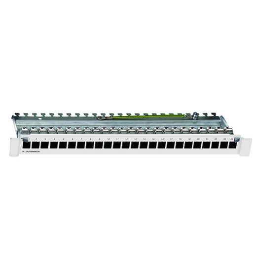 1St. Rutenbeck 239101000 Patchfeld Patchpanel für max 24 Module lichtgrau